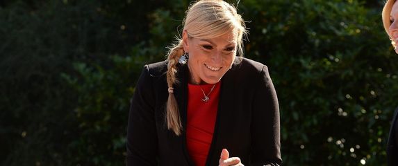 Janica Kostelić na svečanom prijemu povodom Dana državnosti 2015.