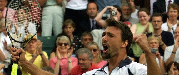 Goran Ivanišević na Wimbledonu 2001. godine