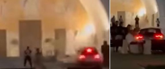 Incident ispred crkve u Crnoj Gori