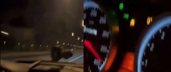 Snimka brze vožnje kroz Varšavu