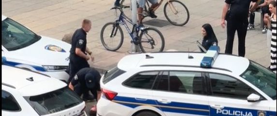 Uhićenje ispred trgovačkog centra