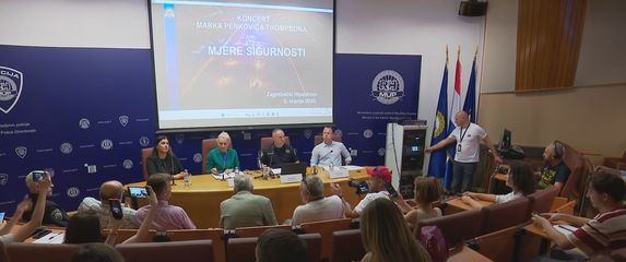 MUP-ova konferencija za medije o mjerama sigurnosti na Thompsonovu koncertu