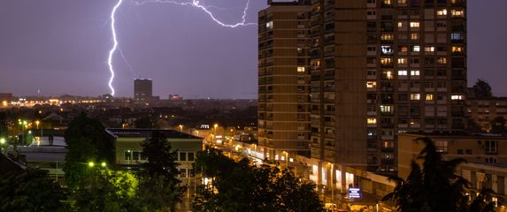 Grmljavinska oluja u Zagrebu