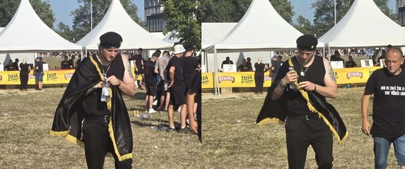 Obožavatelj Marka Perkovića Thompsona na Hipodromu