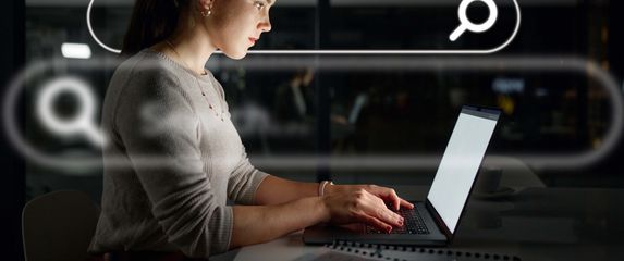 Surfanje po internetu, ilustracija