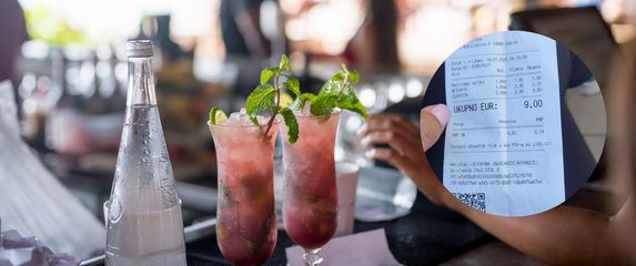 Kafić na plaži i račun s posvetom Dinamu i Hrvatskoj