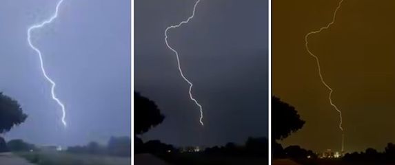 Munja pogodila dimnjak toplane u Zagrebu