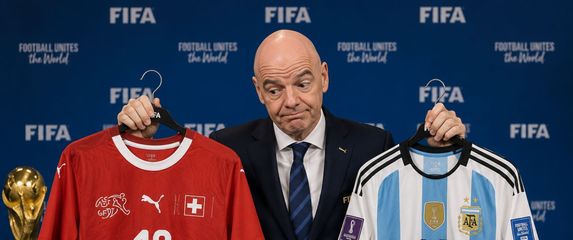 Gianni Infantino koji bira dres