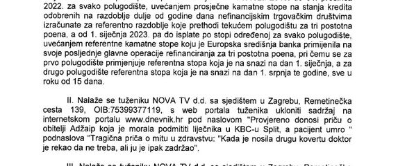 Pravomoćna sudska presuda