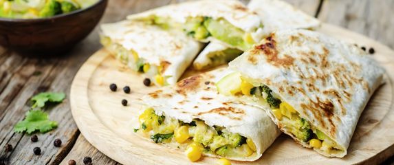 Tortilje s tikvicama i sirom