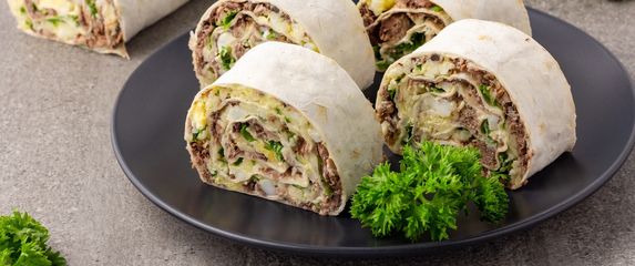 Tortilja s tunom i povrćem