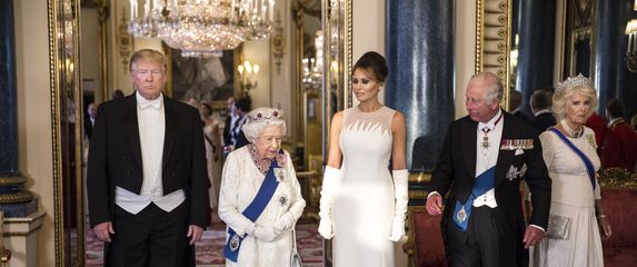 Melania Trump, Donald Trump, princ Charles, Camilla Parker Bowles, kraljica Elizabeta (Foto: Getty Images)