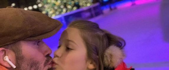 David Beckham i Harper (Foto: Instagram)