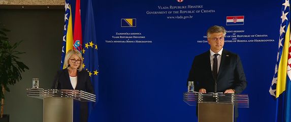 Borjana Krišto i Andrej Plenković