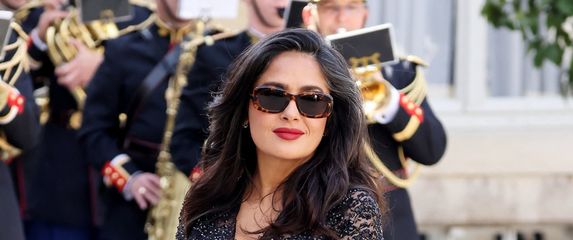 Salma Hayek Pinault i François-Henri Pinault na primanju kod francuskog predsjednika - 2