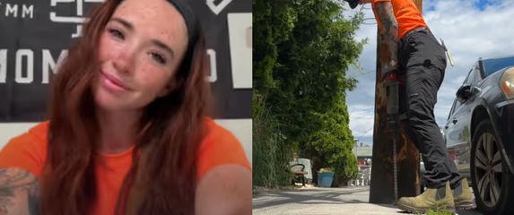 Električarka Lexi Abreu na poslu i kako snima video