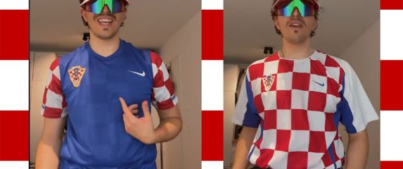 Navijač u raznim dresovima hrvatske reprezentacije