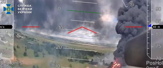 Ukrajinski dron iznad ruskog aerodroma