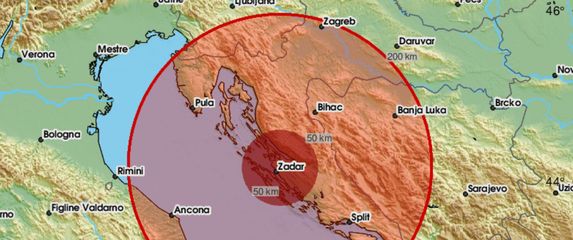 Potres u okolici Zadra