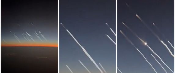Prizori iranskih balističkih raketa u letu