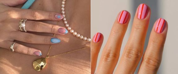 Ljetne manikure za kratke nokte