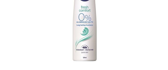 Nivea Fresh Comfort spray, 3,80 eura