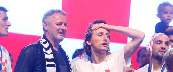 Marko Perković Thompson i Luka Modrić 2018. godine