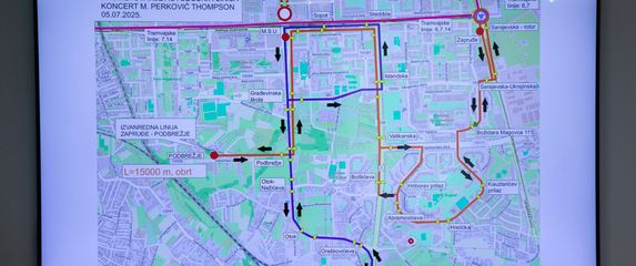 Zagreb objavio karte zatvaranja prometa za koncert