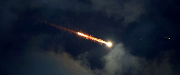 Projektil iznad Izraela, ilustracija