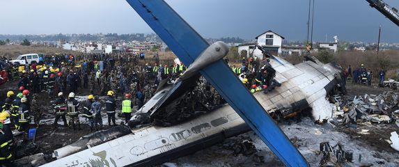 Zrakoplovna nesreća u Nepalu (Foto: AFP)