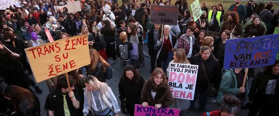 Noćni marš u Zagrebu povodom Međunarodnog dana žena - 1