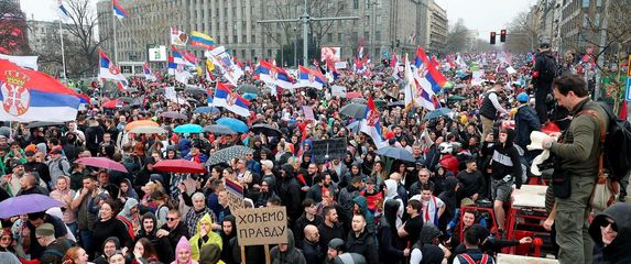 Masovni prosvjed u Beogradu - 5