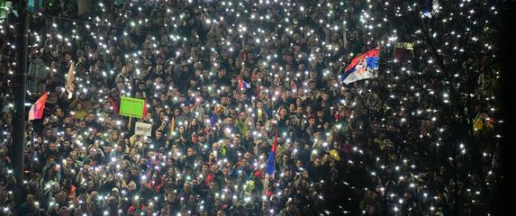 Prosvjednici u Beogradu