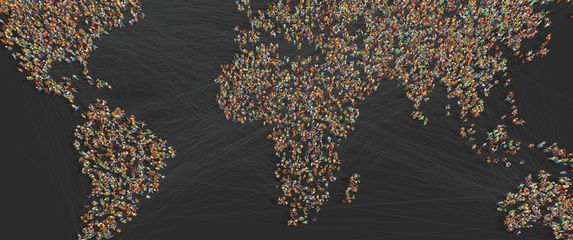 Ilustracija svjetske populacije