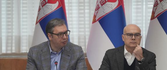 Aleksandar Vučić i Miloš Vučević