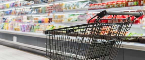 Kolica u trgovini, ilustracija