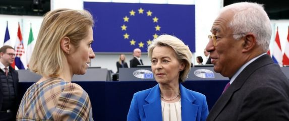 Kaja Kallas, Antonio Costa i Ursula von der Leyen