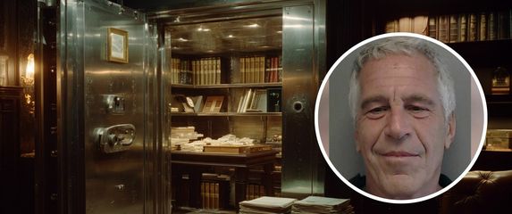 Sef u stanu ilustracija i Jeffrey Epstein