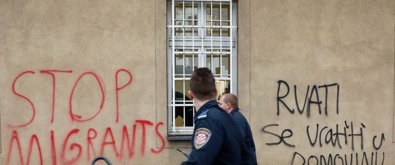 Grafit protiv migranata u Zagrebu