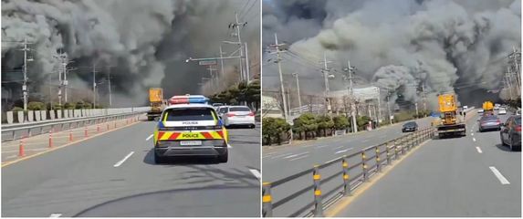 Požar u korejskoj tvornici