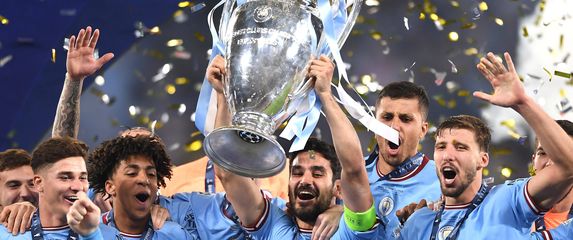 Manchester City s trofejem Lige prvaka