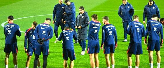 Zlatko Dalić na treningu Vatrenih