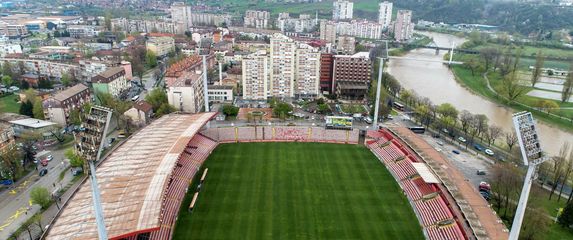 Pogled na stadion Bilino polje u Zenici