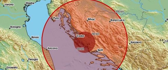 Potres na šibenskom području