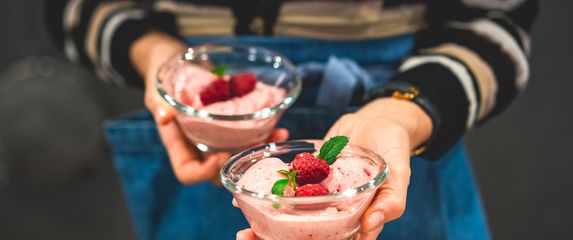 Sladoled od banane i maline