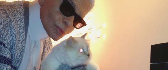 Choupette i Karl Lagerfeld