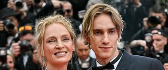 Uma Thurman i Levon Roan Thurman-Hawke - 3