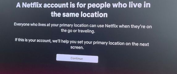 Zabrana dijeljenja računa na Netflixu