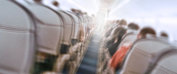 Turbulencija u zrakoplovu, ilustracija