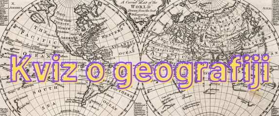Navigacijske karte svijeta i natpis Kviz o geografiji